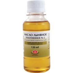 Масло льняное уплотненное 2 для художествен-живописных работ флакон 120мл Невская палитра