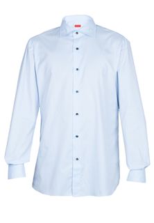 Рубашка мужская ISAIA 98663 голубая 40