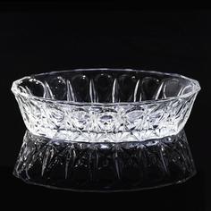 Ваза для конфет с рельефным декором, стекло, СССР, 1970-1990 гг. Однажды