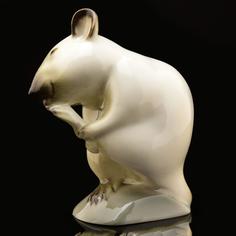 Статуэтка «Умывающаяся мышь» ИФЗ Императорский фарфор