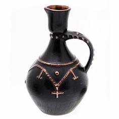 Ваза, Raritetus, в форме кувшина, украшенная орнаментом, керамика, СССР, 1970-1990 гг. Однажды