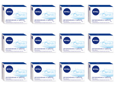 Крем-мыло Nivea Нежное увлажнение 100г, 12 штук