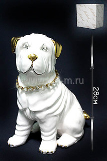 Статуэтка Собака 28см. в подарочной упаковке Фарфор 107-083 118-107-083 Lenardi