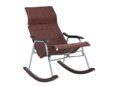 Кресло-качалка складная "Белтех", к/з коричневый Мебель Импэкс