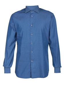 Рубашка мужская Corneliani 100238 синяя 39
