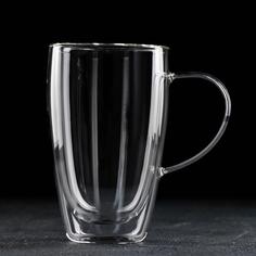 Magistro Кружка с двойными стенками Magistro «Дуо», 500 мл, 14,5×9×15,5 см