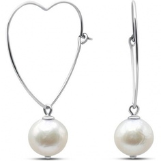 Серьги с жемчугом из серебра Silver wings 0221114166a