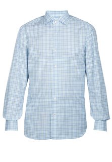 Рубашка мужская ISAIA 92469 голубая 43