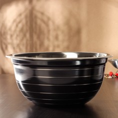 Доляна Миска Доляна Dark, d=28 см, цвет чёрный