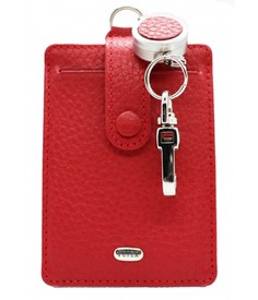 Бейдж Petek 1855 602.46D.10 красный зернистый глянец