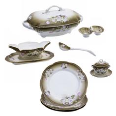 Столовый сервиз на 3 персоны (8 предметов), Raritetus, фарфор, золочение, 1900-1917 гг. Однажды