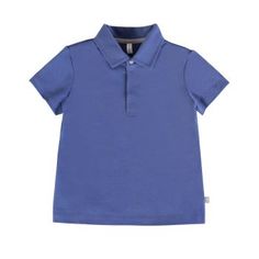 Поло для мальчиков Мамуляндия 22-304 Пике цв. синий р. 128