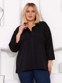 Рубашка женская Sparada Бейз черная 50-52 RU