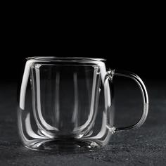 Magistro Кружка с двойными стенками Magistro «Дуо», 80 мл, 9×7×6,3 см
