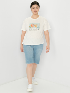 Футболка женская SAMOON by GERRY WEBER 871053-26219-9702 белая 52