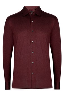Рубашка мужская Corneliani 130470 бордовая 39