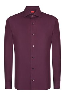 Рубашка мужская ISAIA 100670 бордовая 43