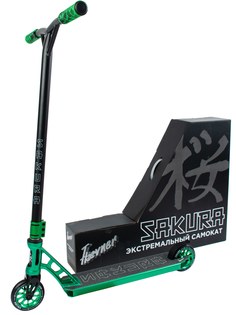 Самокат трюковый Haevner Sakura зеленый