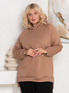 Худи женское Sparada Нью-Йорк 2 коричневое 60-62 RU