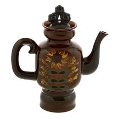 Ваза в форме кувшина, керамика, роспись, глазурь, СССР, 1970-1990 гг. Однажды