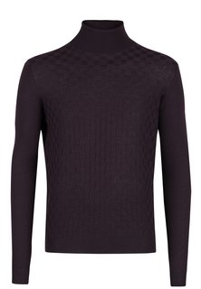 Водолазка мужская Corneliani 122904 бордовая 50 IT