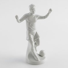 Статуэтка, Raritetus, "Футболист", фарфор, белье, Графенталь, Германия, 1960-1970 гг. Однажды