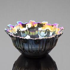 Конфетница сфигурным бортом, стекло, иризация Однажды