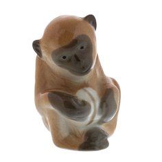 Статуэтка, Raritetus, "Обезьянка", фарфор, роспись, ЛФЗ, СССР, 1970-1991 гг. Однажды