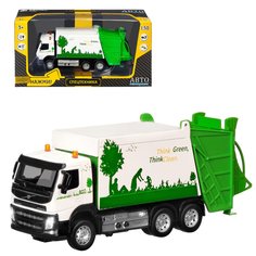 Машинка Автопанорама цельнометаллическая (кузов и кабина) Volvo мусоровоз 1:50 JB1251186