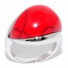 Кольцо с кораллами из серебра Silver wings 21sr0936-97 16,5