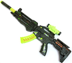 Большой игрушечный автомат Zhorya DongFa, звук, подсветка, с прицелом, 70 см 109785