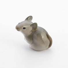 Статуэтка "Мышка", фарфор, роспись, ЛФЗ, скульптор Т.С. Линчевская, СССР, 1970-1991 гг. Однажды