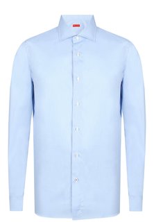 Рубашка мужская ISAIA 92460 голубая 43