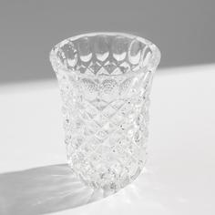 Ваза, Raritetus, для цветов с рельефным декором, стекло, СССР, 1970-1990 гг. Однажды