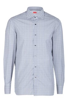 Рубашка мужская ISAIA 98657 коричневая 43