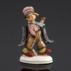 Статуэтка, Raritetus, "Подмастерье сапожника", фарфор, роспись, Германия, 1950-1970 гг. Однажды