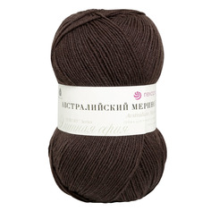 Пряжа Пехорка Австралийский меринос 100 г, 400 м, 251 Коричневый, 5 мотков