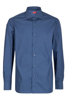 Рубашка мужская ISAIA 98656 синяя 45