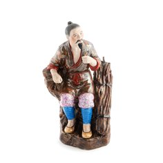 Статуэтка, Raritetus, "Чжу Майчэн", фарфор, бисквит, роспись, Китай, 1940-1960 гг. Однажды