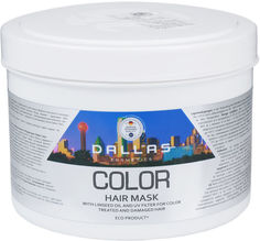 Маска для волос Dallas Color для окрашенных волос с льняным маслом и УФ-фильтром 500мл