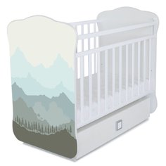 Кровать детская Indigo МОДЕНА маятник-ящик горы