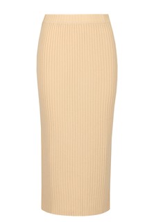 Юбка женская ALLUDE 128806 бежевая S