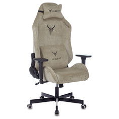 Кресло игровое компьютерное геймерское Бюрократ Knight N1 Fabric бежевый Light-21