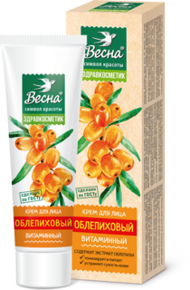 Крем для лица Весна Здравкосметик облепиховый питающий и тонизирующий 40 мл