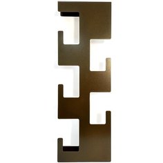 Настенная металлическая вешалка в прихожую для одежды TEMPACHE "Лофт", бронза