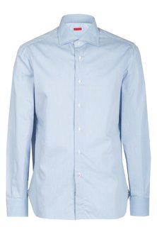 Рубашка мужская ISAIA 91362 голубая 39