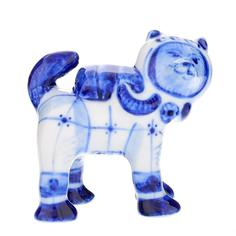 Фарфоровая статуэтка «Собака в космосе 2». Гжель Russia The Great