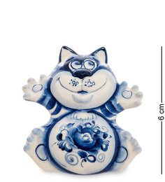 Фигурка Кот-Счастье (Гжельский фарфор) ГЛ-519 113-706620 Art East