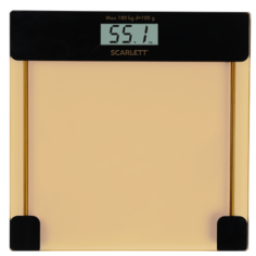 Весы напольные Scarlett SC-BS33E106 золотистый