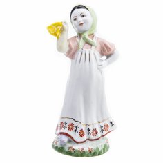 Статуэтка "Юная плясунья", фарфор, роспись, золочение, (ЛФЗ), СССР, 1950-1960 гг. Однажды